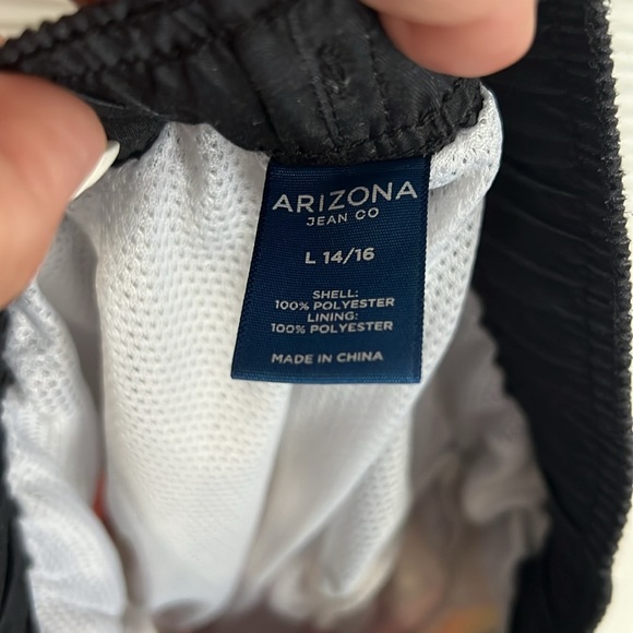 Boys Arizona Jean Co bathing suit size L 14/16 neon - Picture 3 of 3